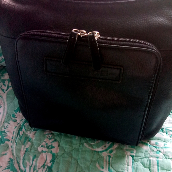 Vintage Fossil Black Leather Shoulder Bag - Picture 2 of 6